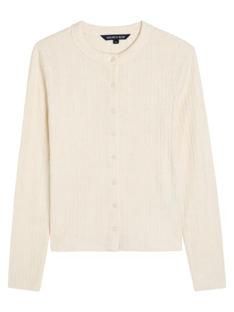 VERONICA BEARD Veronica Beard Lira Pointelle Stretch-knit Cardigan