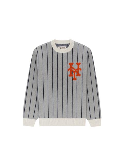 AIMÉ LEON DORE Aime Leon Dore x New York Mets Pinstripe Sweater Grey Stripe