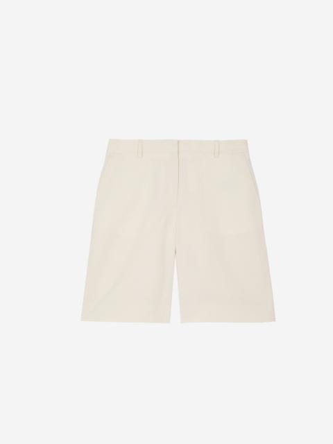 The Kooples BERMUDA SHORTS IN ECRU LINEN AND COTTON