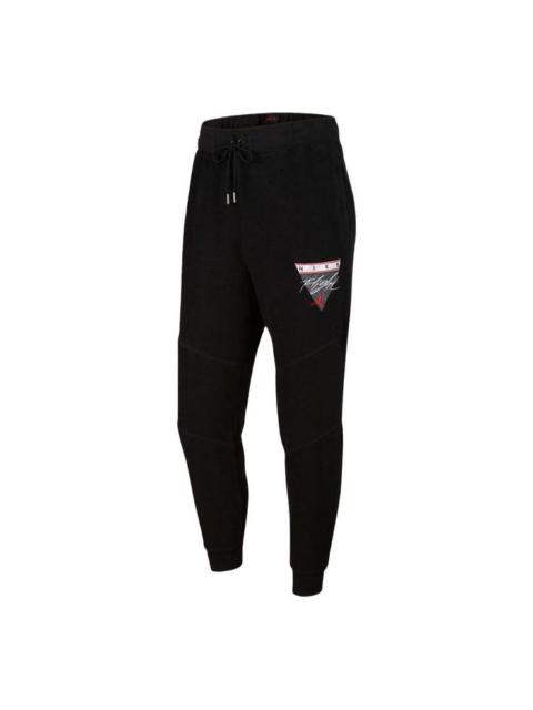 Jordan Air Jordan Triangle Flying Man Patch Logo Sports Pants Black CZ1210-010