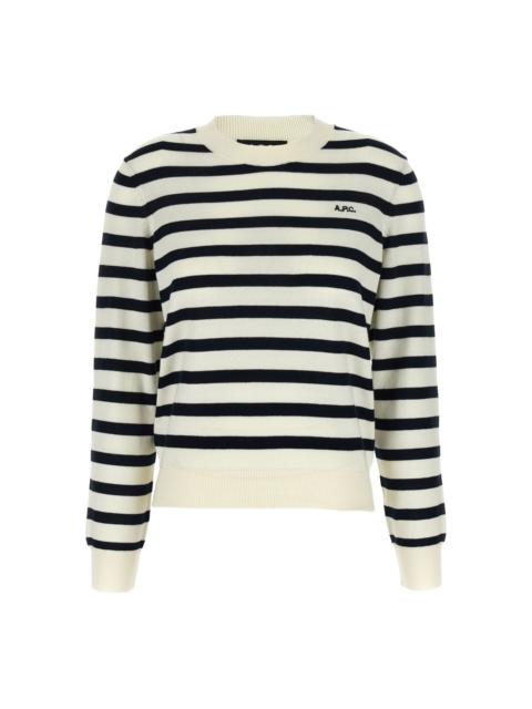A.P.C. Josepha striped crew-neck sweater