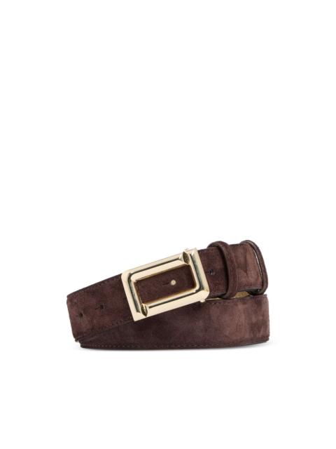 LANCEL Angele suede leather belt