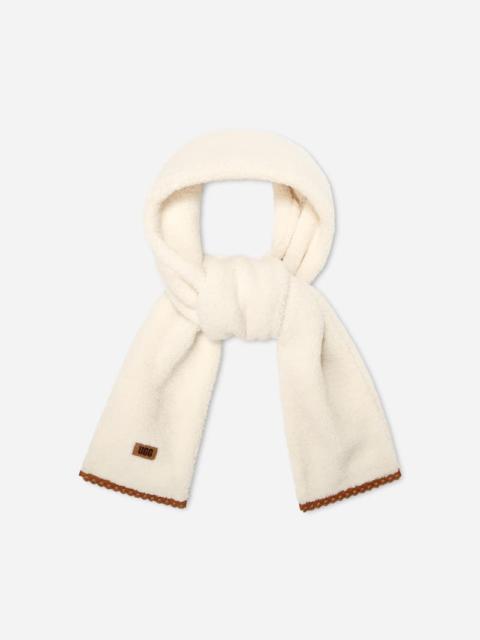 UGG ® Women's ®fluff Scalloped Scarf Fleece Scarves in Nimbus