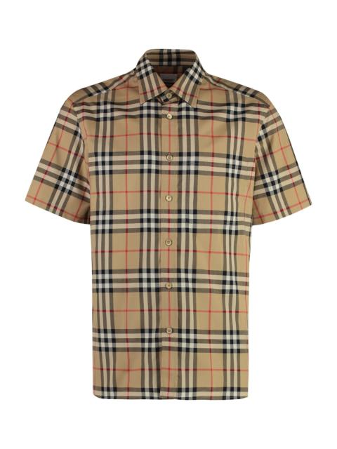 Burberry Checked Cotton Shirt