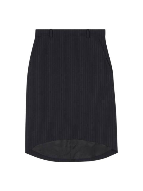 BALENCIAGA Women's Hourglass Pencil Skirt in Black