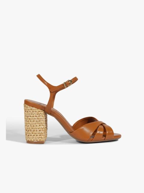 SCHUTZ Keefa Raffia High Block Sandal