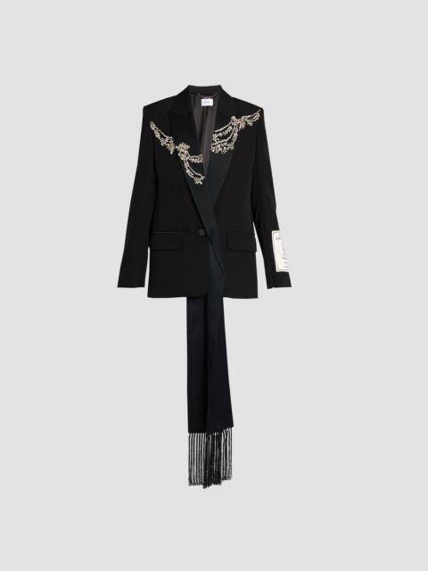 Erdem SINGLE BREASTED SCARF DETAIL BLAZER