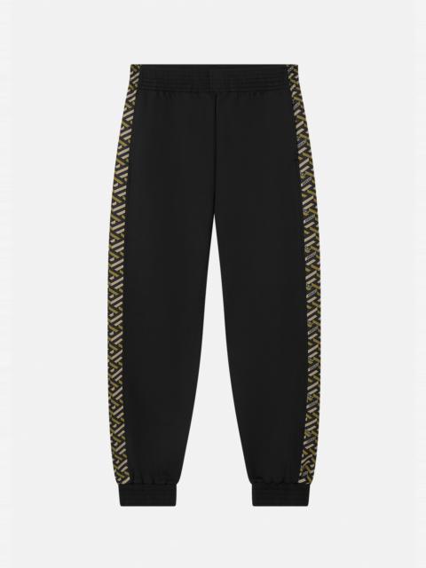 VERSACE Greca Signature Accent Gym Sweatpants