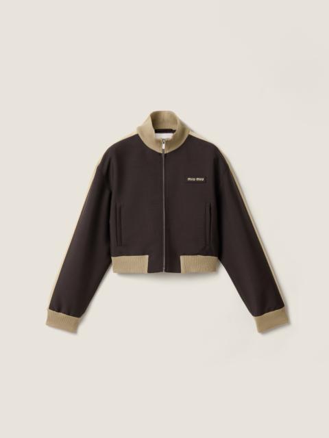 Miu Miu Kid mohair blouson jacket