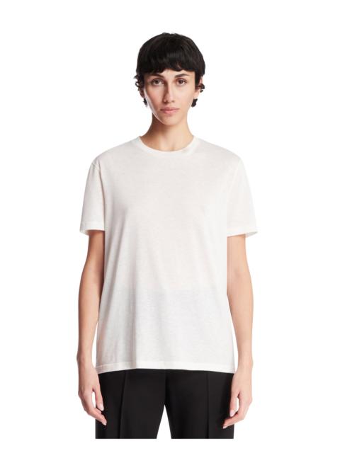 The Row White Serata Cotton T-Shirt