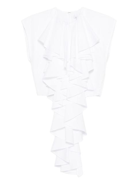 VIKTOR & ROLF Jabot ruffle top