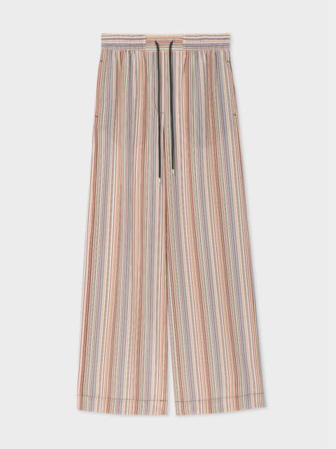 Paul Smith 'Signature Stripe' Wide Leg Pants