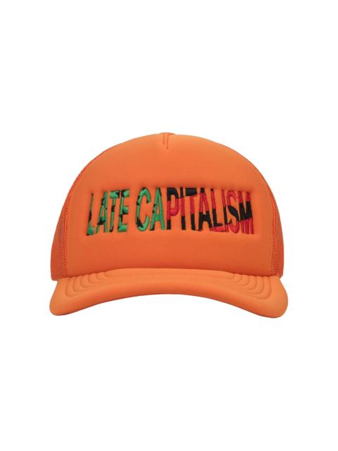 DENIM TEARS Late Capitalism Trucker Hat "Orange" DT893