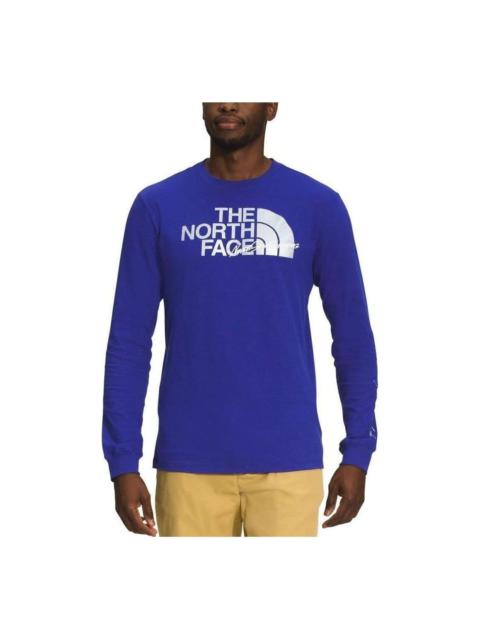 THE NORTH FACE Long-Sleeve Graphic Injection T-Shirt 'Purple White' NF0A7UOJ-40S