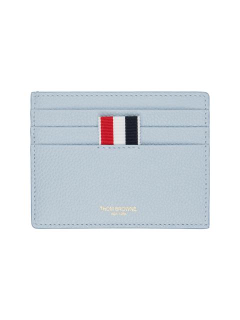 Blue Single Leather Card Holder