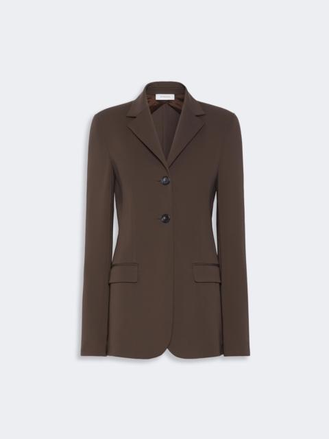 Sportmax PALO Feminine viscose jersey blazer - CHOCOLATE