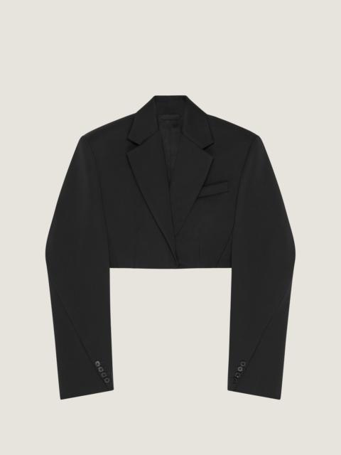 Givenchy CROPPED COCOON JACKET IN WOOL