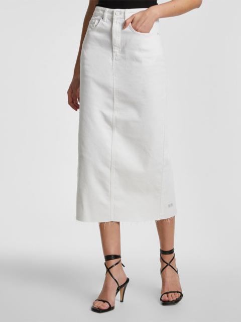 Ksubi GRADUATE MIDI SKIRT BLANC
