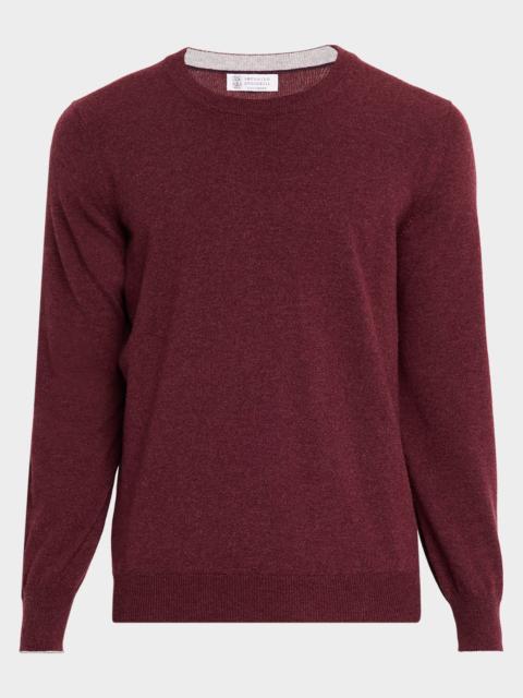 Brunello Cucinelli Men's Cashmere Crewneck Sweater