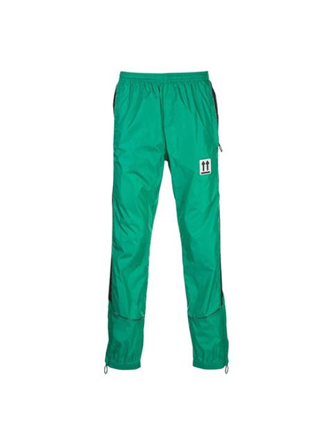 Men's Off-White SS21 Side Stripe Athleisure Casual Sports Pants Slim Fit Green OMCA123S20A230204400