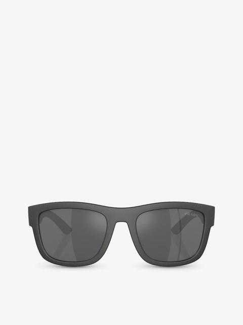 PS 01ZS pillow-frame nylon sunglasses