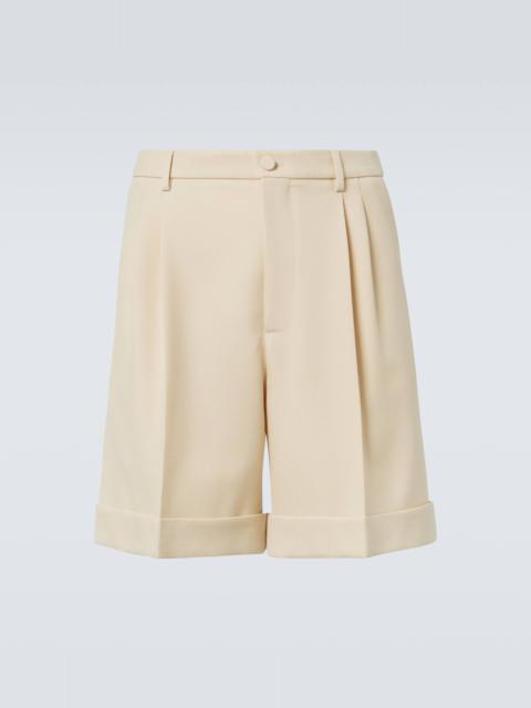 Wool gabardine Bermuda shorts