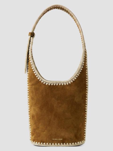 VERONICA BEARD Women's Loop Small Whipstitch Suede Shoulder Bag - Acorn Multi