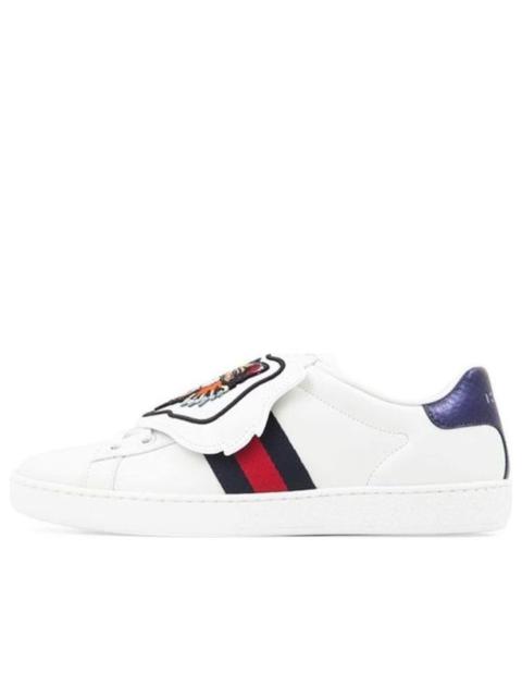 GUCCI (WMNS) Gucci Ace Low Top Leather 'Embroidered Angry Cat' 479053-D0P80-9182