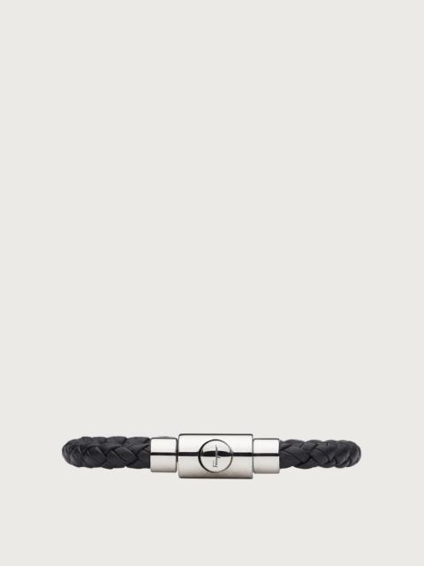 FERRAGAMO Braided leather bracelet - size 19