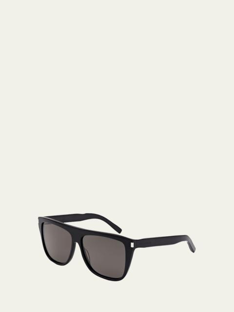 SAINT LAURENT Men's SL 1 Slim Plastic Sunglasses
