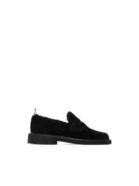 Thom Browne shearling penny loafers