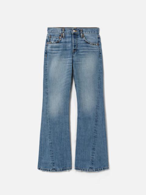 RE/DONE Twisted Mid Rise Bootcut - Thunderstruck