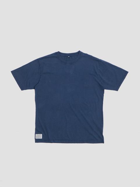 Nigel Cabourn Classic Relaxed Fit Tee in Stone Wash Denim