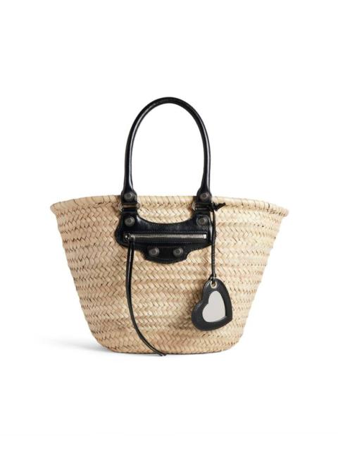BALENCIAGA Women's Le Cagole Medium Basket  in Natural