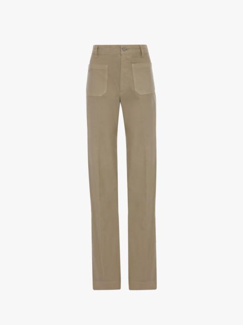 Victoria Beckham Alina Jean In Stone Grey