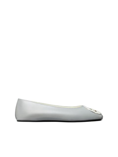 TORY BURCH Reva logo-plaque ballet flats