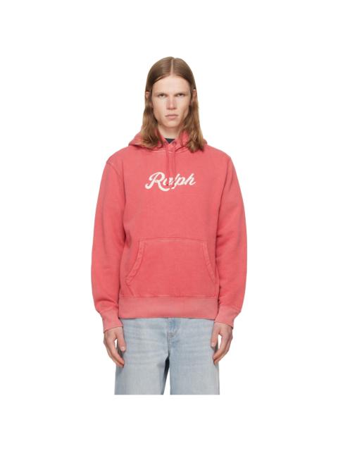 Polo Ralph Lauren Red Printed Logo Hoodie