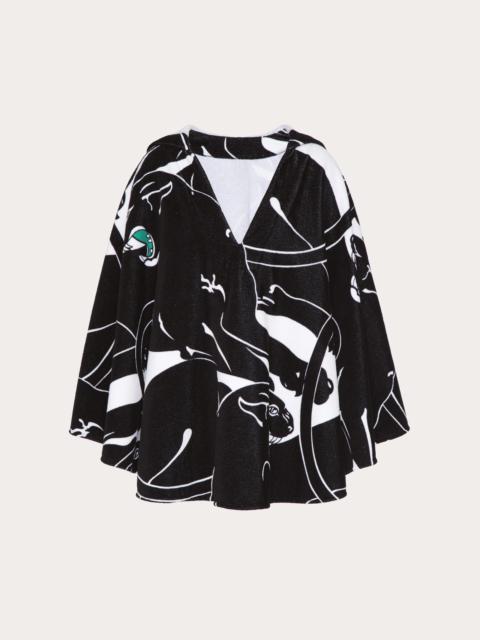 Valentino PANTHER TERRY COTTON CAPE