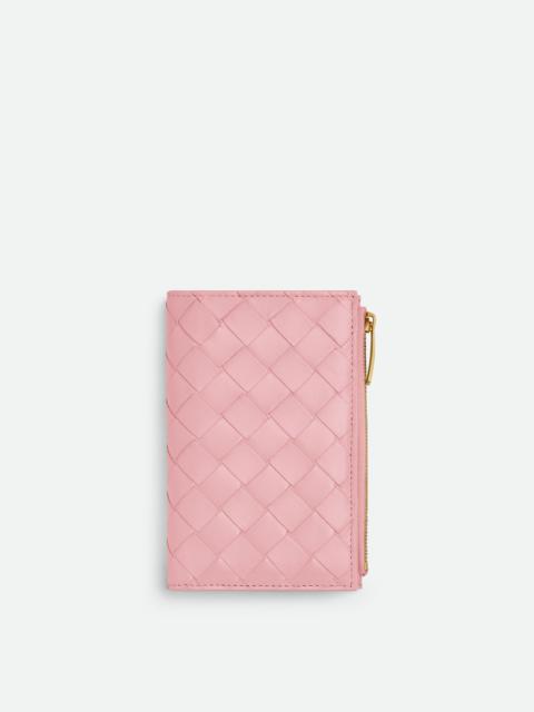 Medium Intrecciato Bi-Fold Zip Wallet