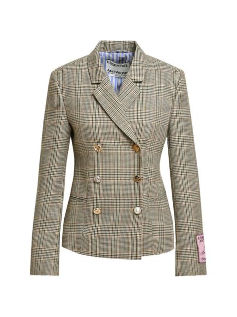 ESSENTIEL ANTWERP Karina1 checked double-breasted blazer