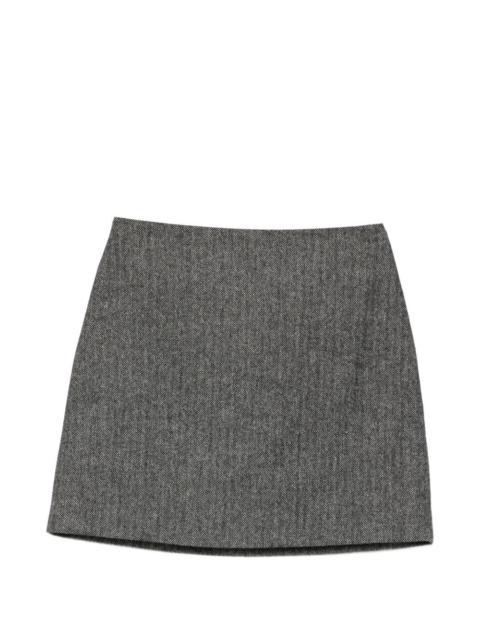 BLAZÉ MILANO herringbone-pattern mini skirt