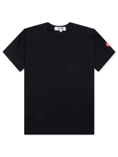 COMME DES GARCONS PLAY X THE ARTIST INVADER WOMEN'S S/S TEE - BLACK