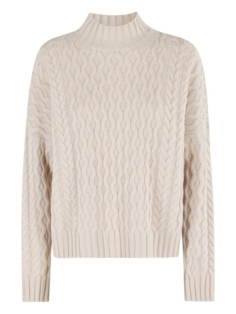 WEEKEND Max Mara cable-knit high-neck sweater