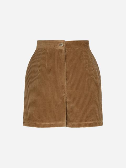 Corduroy shorts