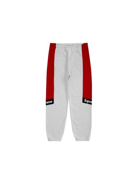 Supreme Supreme Color Blocked Sweatpant Ash Grey