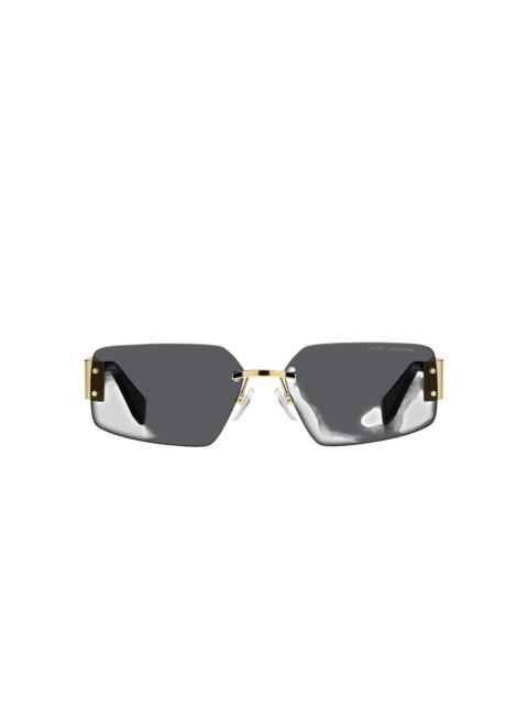 Marc Jacobs chain-strap rectangle-frame sunglasses