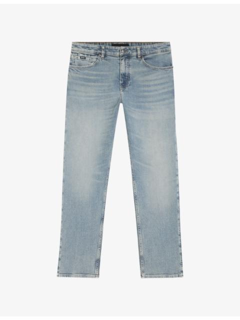 BOSS Faded-Wash Slim-Leg Denim Jeans