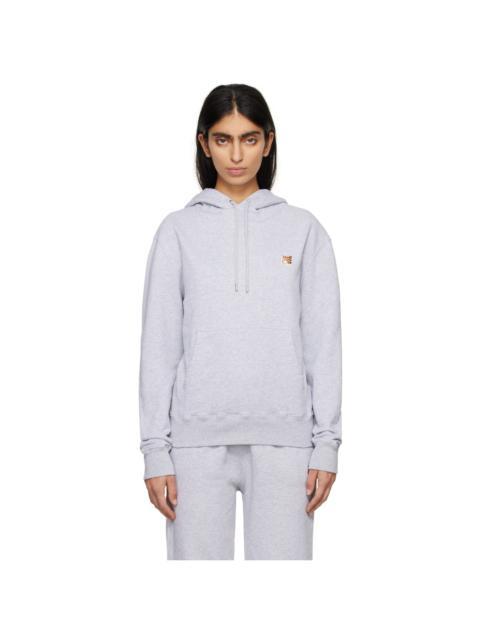 Maison Kitsuné Gray Fox Head Hoodie