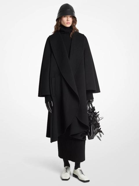 MICHAEL KORS COLLECTION Double Faced Wool Melton Opera Clutch Coat