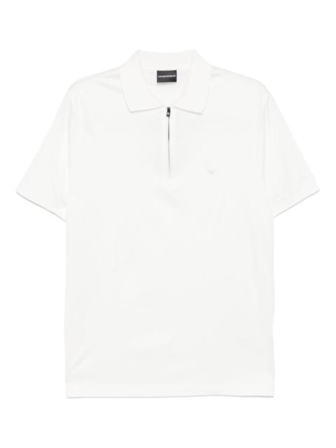 logo-patch polo shirt